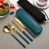 4pcs-Gold and Green
