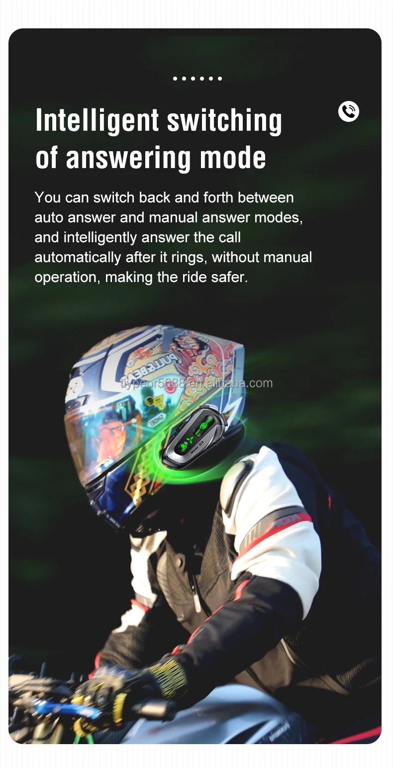 product tiypeor motorcycle helmet headset d3 with global positioning system and ai voice assistant for motorbike rider-8