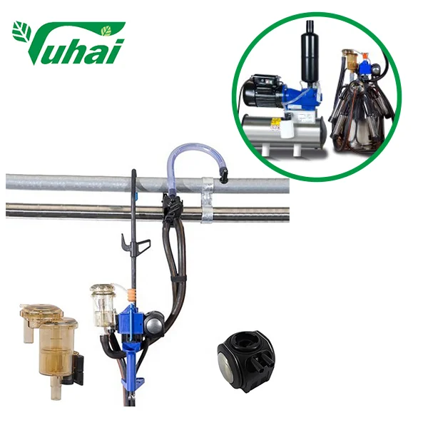 Duovac Mobile Hanger Milk Meter for Cow Milking Machine with HP102 Pulsator and Indicator;cow Milking Machine Automatic