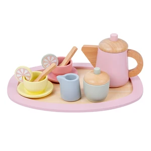 2026 New Products Factory Direct Sale Play House Tea Set Popular Montessori Wooden Pretend Play Toys for Kids Boys Girls