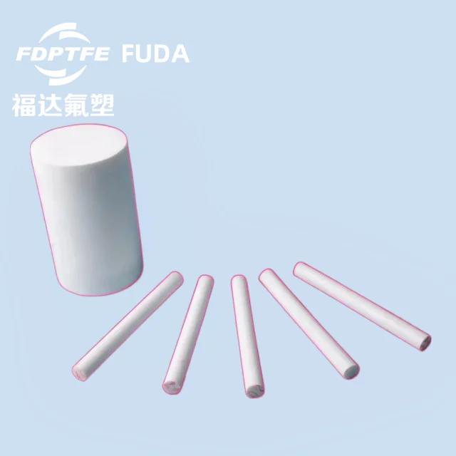 FUDA Modified Ptfe Taflon Ptfe Raw Material Carbon Filled Graphite Rod with More Abrasion Performance