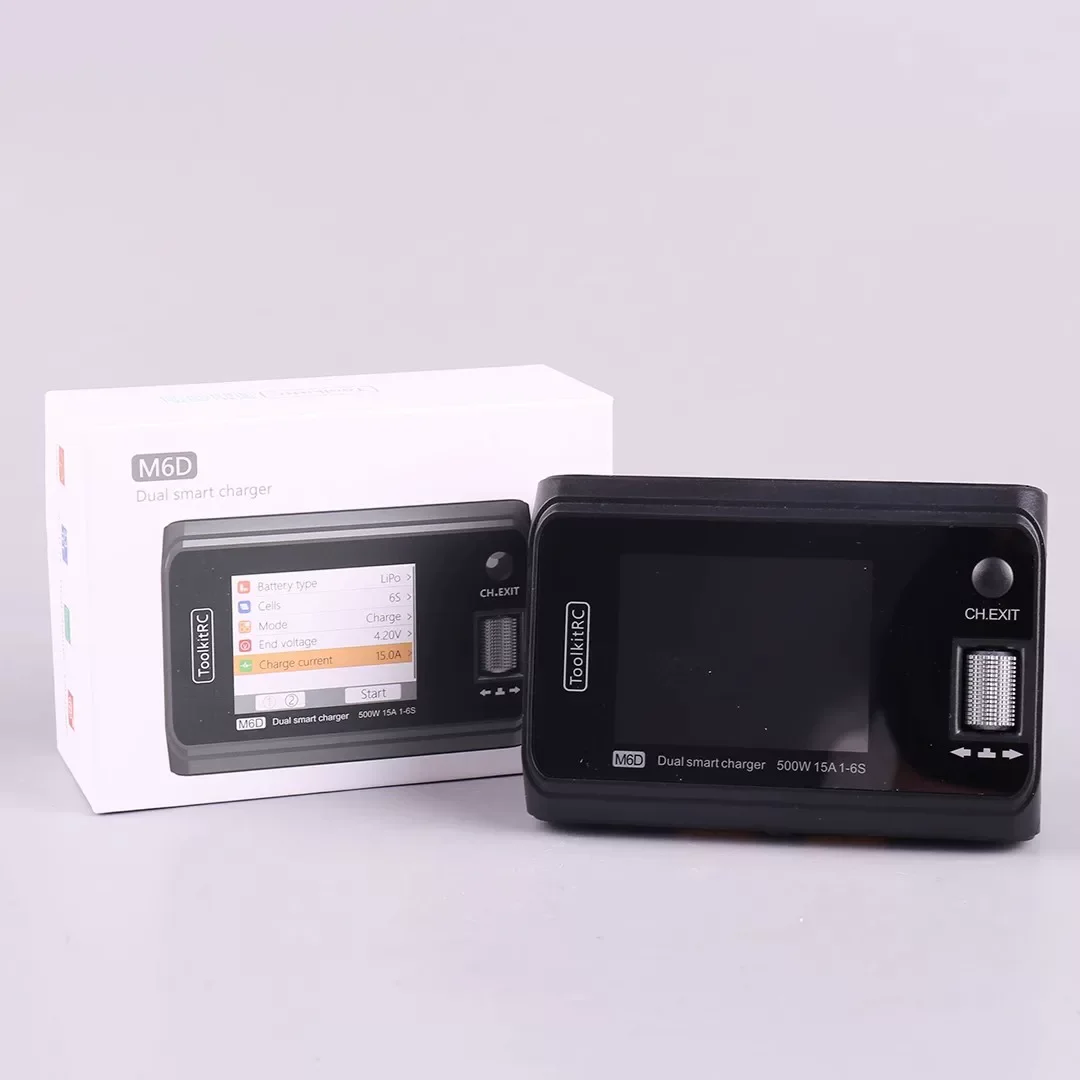 Special Edition Red Charger for Holiday M6D Dual-Channel Model Balancing Charger V3 Lithium Battery 500W 25A 1 - 6S 4