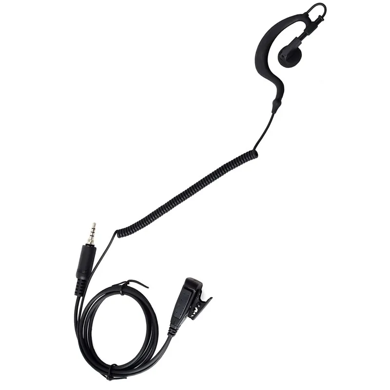 G Shape Earpiece Headset With Builtin Line Mic Ptt(push To Talk) Ear