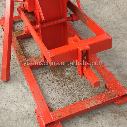 Manual Clay Brick Making Machine Compressed Earth Block Brick Machinery Interblocking Clay Brick Maker