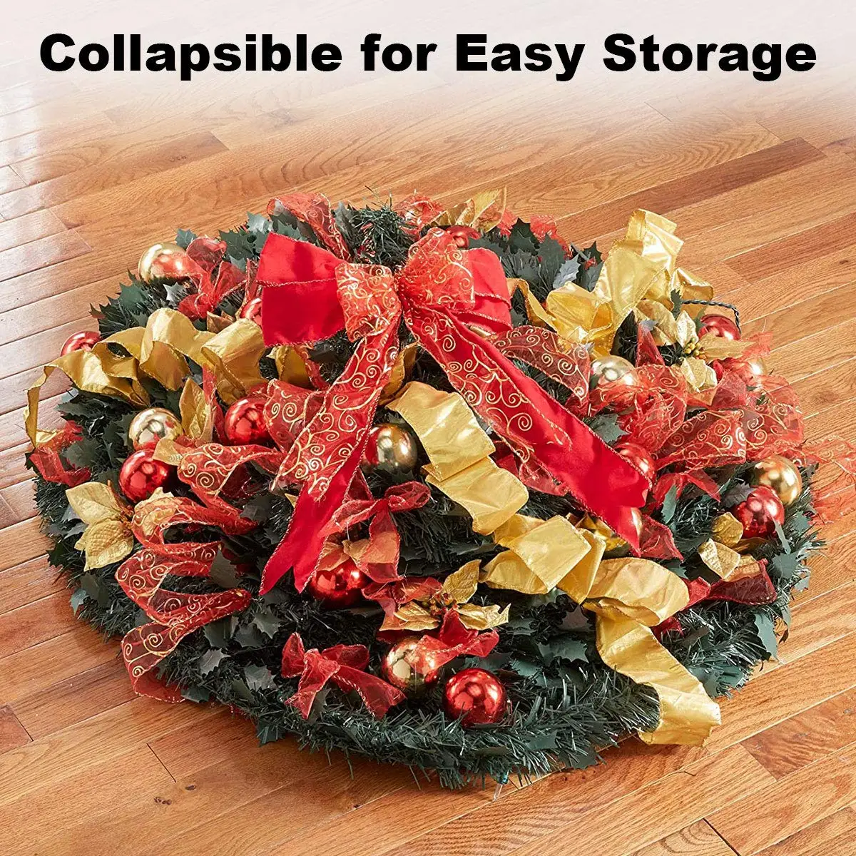 6 Ft Prelit Predecorated Pull Up Collapsible Xmas Trees Popup