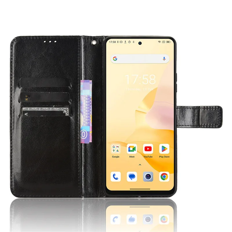 Custodia Flip Con Finestra E Chiusura Magnetica Per Blackview Color 8 – Pelle PU Blu