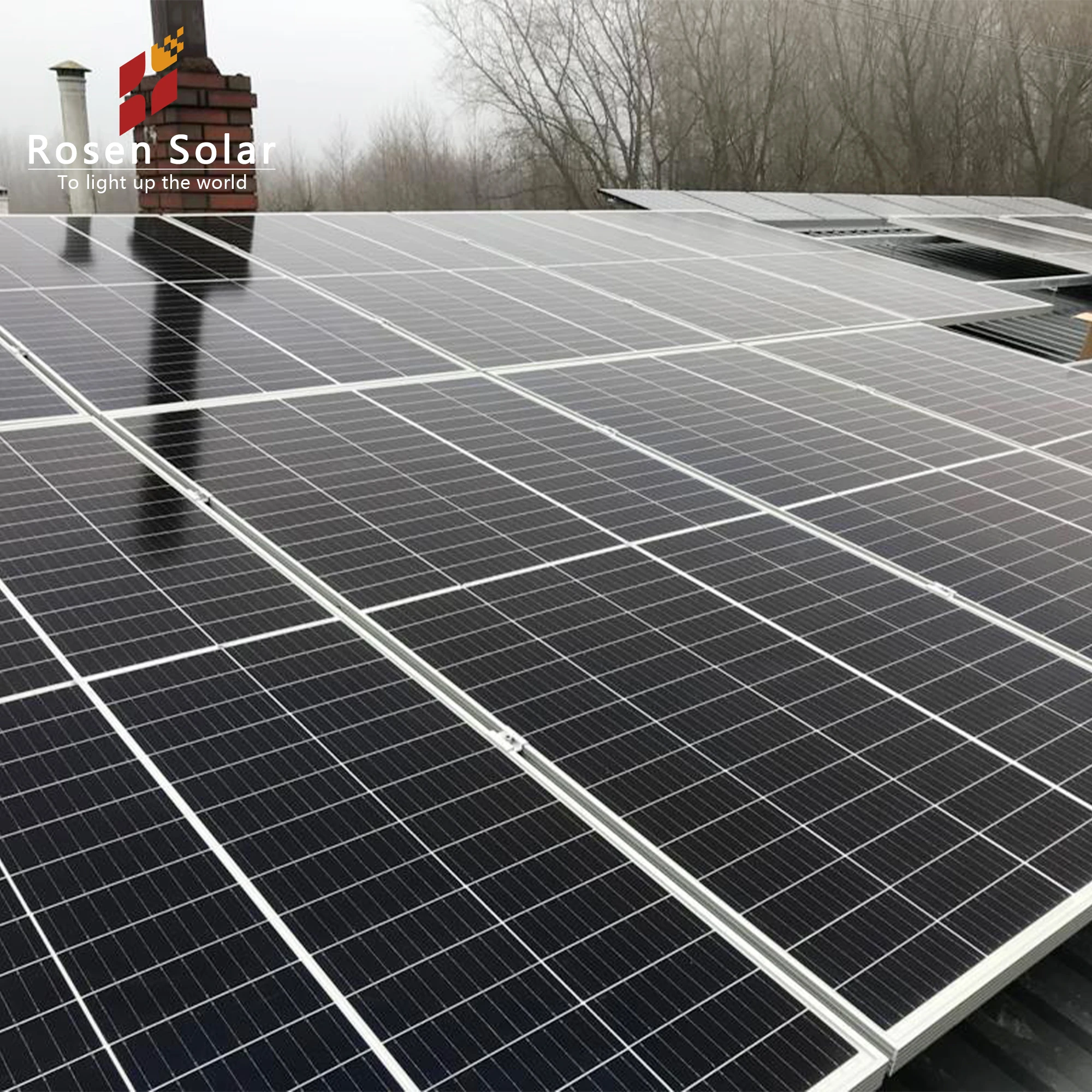 ROSEN Full Set Home Solar Kit 5kw Solar Power System Home Use Backup Battery Home Solar System 3kw with Battery Backup Power