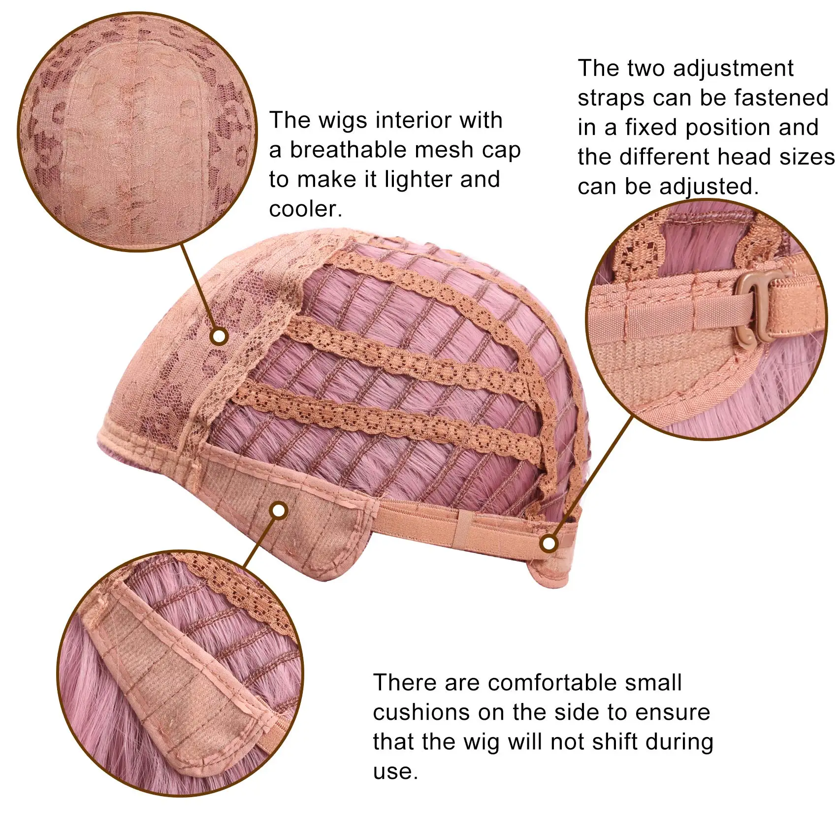 Производители поставляют короткий мягкий волнистый парик с воздушной челкой для дам