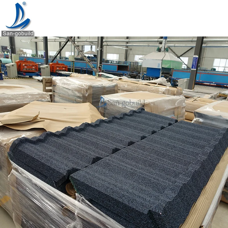 Saudi Arabia Stone Coated Steel Roofing Tile Popular Wholesale Manufacturer Unmatched Safety Coated Roof Tile