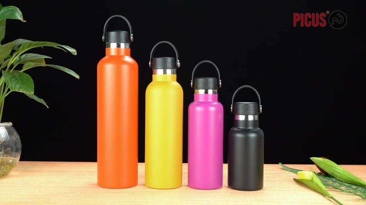 500 ML Stainless Steel Portable Thermo Vacuum Flask Insulated Bottle with  Cup lid & Rope Suitable