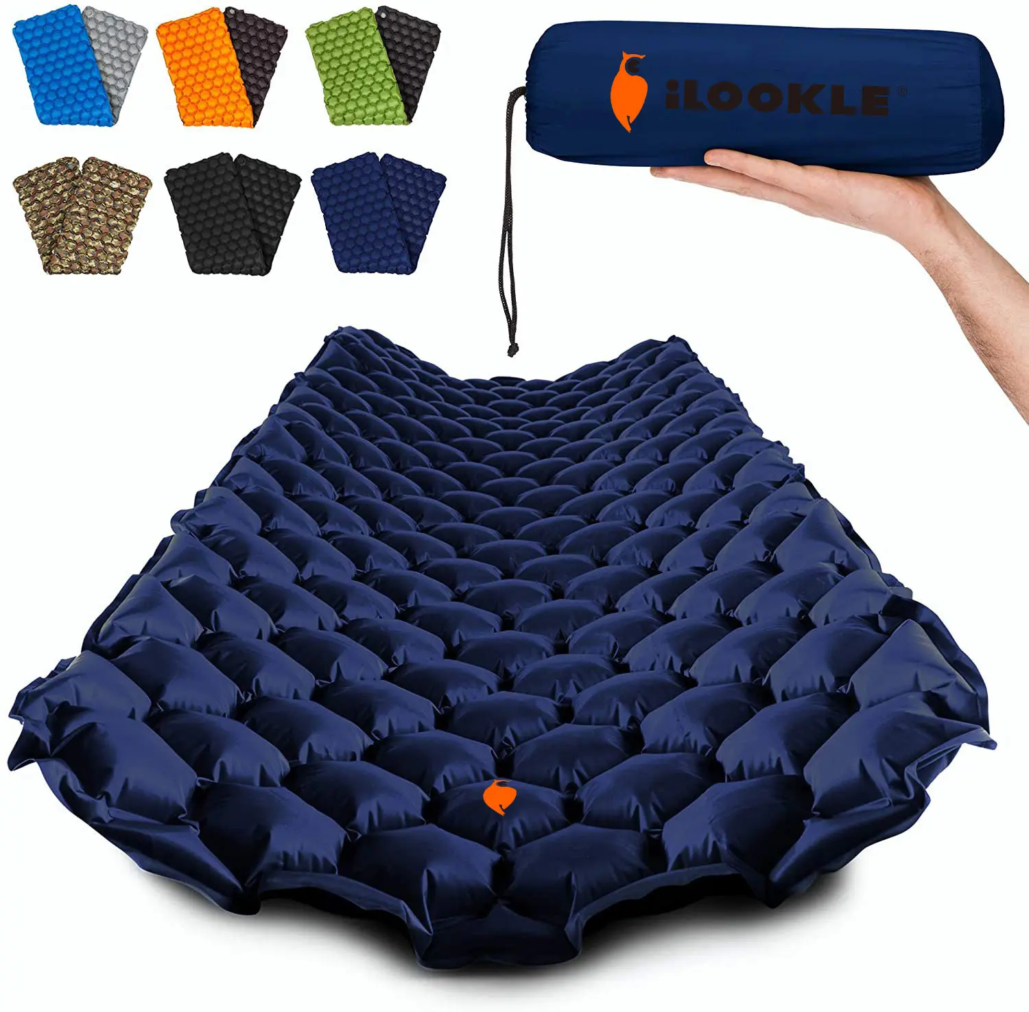 Ultra-Light Self-Inflatable Waterproof Camping Air Mattress Compact Inflatable Sleeping Pad for Picnics & Hiking