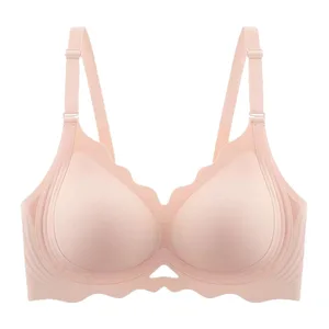 Jelly Large Size Push-Up Bra Summer Thin Wireless Seamless Anti-Bacterial New Elastic Bra for Very Large Weights New Stylish Bra