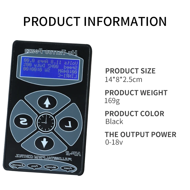 プロ仕様ハリケーンタトゥーマシン電源 デュアルインテリジェント