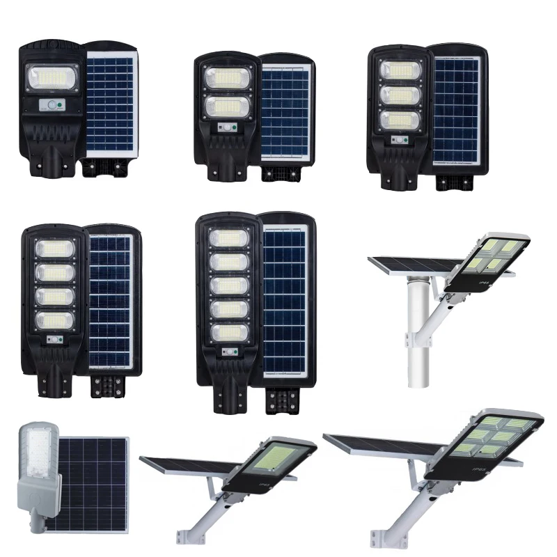 Led Solar pole Street Lights Outdoor 900lm Wireless Waterproof Remote Control All In One luz solar jardin Solar Street Lights