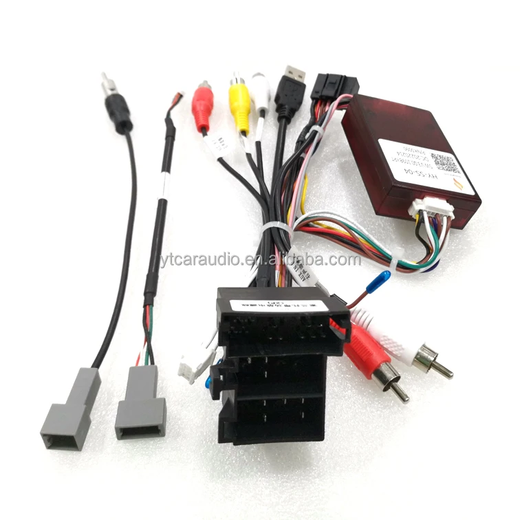 Car Radio 16PIN Android Power Cable With Canbus Box for KIA Sorento Cerato Audio Wiring Harness Adapter
