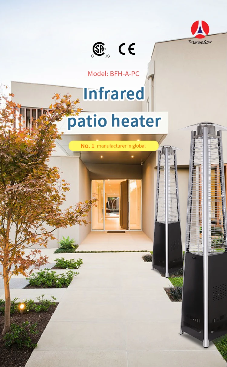 Patio Gas Heater, Stainless, Steel - detail 4