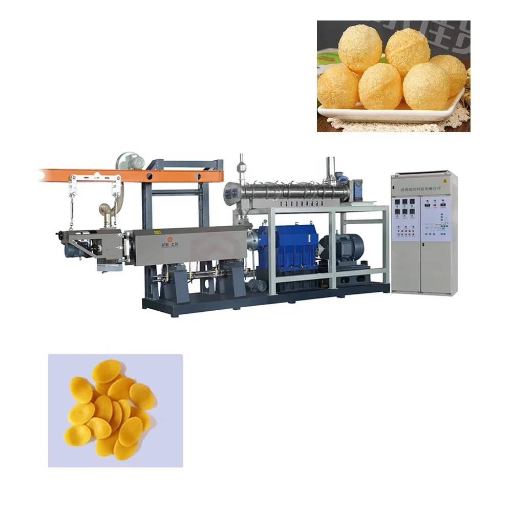 Indian 2D 3D Snack Food Pellet Pani Puri Making Machine Fully Automatic Extruder Stainless Steel Bearing Gear Pump Engine PLC