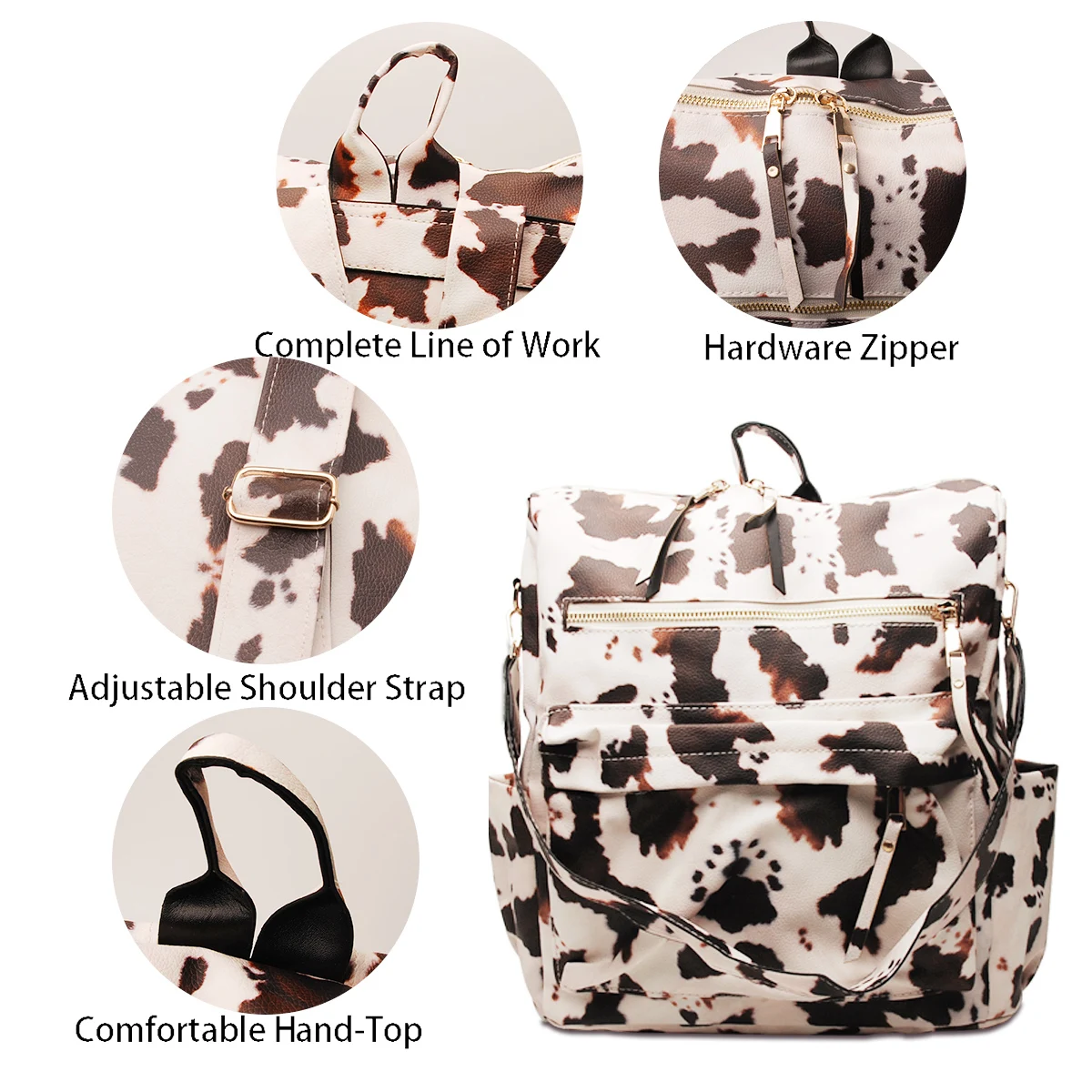 monogram leather backpack purse