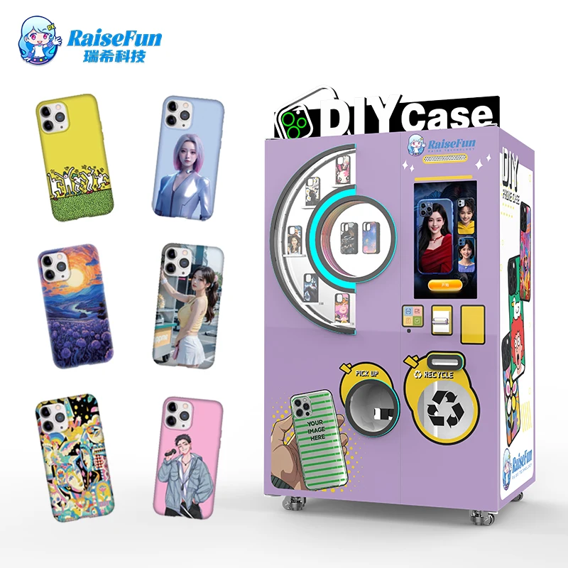 Custom Phone Case Vending Machine Diy Mobile Printing Automatic Commercial 3D Print  Instant Photo Making for Sale