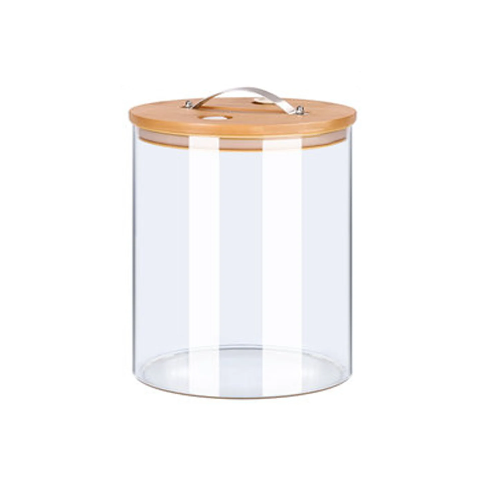 Enzyme barrel with Lid Waterproof and Impermeable Transparent Storage Glass Jar Food Container with wooden tray and metal tap