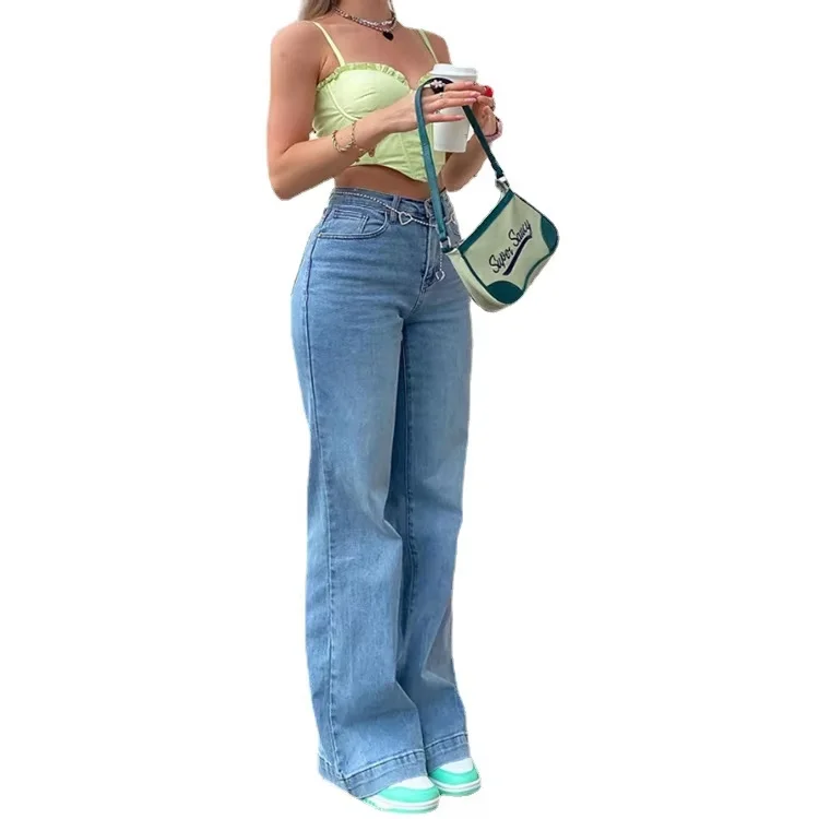 High Waist Jeans Women Pants New Hot Selling Wholesale Trousers Jean Pants for Women