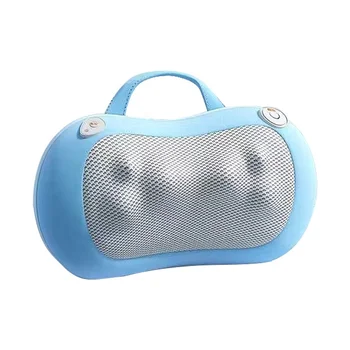 Portable Electric Mini Pillow for Neck Muscle Relaxation Sleep Assist Kneading Massage Timing Control Waist Application