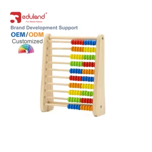 Wooden Soroban Abacus Educational Math Game Toy for Kids Model Toy for Educational Development