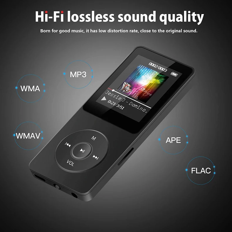 High Quality Portable BT MP3 MP4 Push Button Student Listening Music Player E-book Playback white speakers