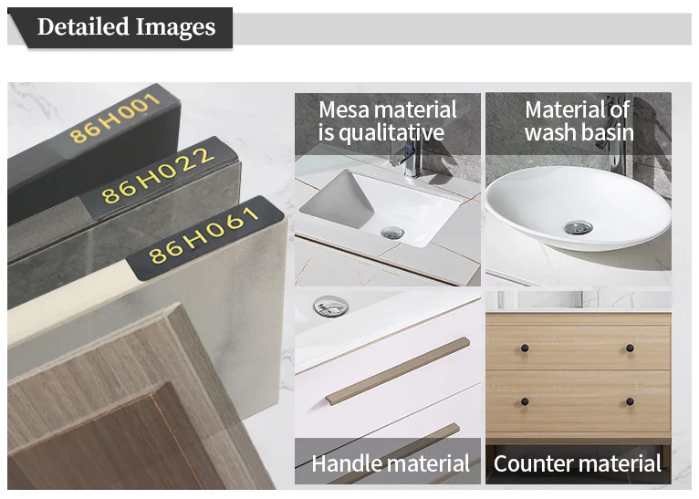 Modern Wood Bathroom Vanities Double Sink Waterproof Bathroom
