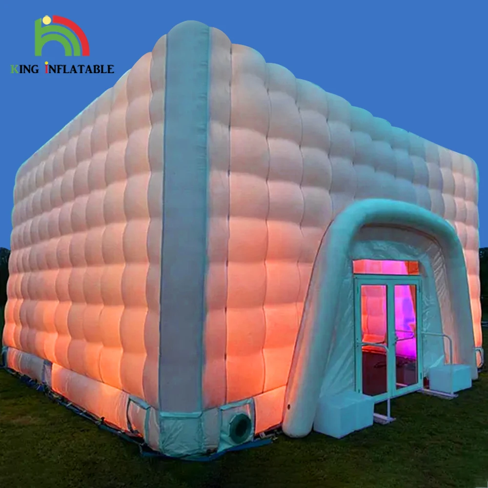 White Event Party Nylon Inflatable Night Club Commercial Rental Big Oxford Cloth