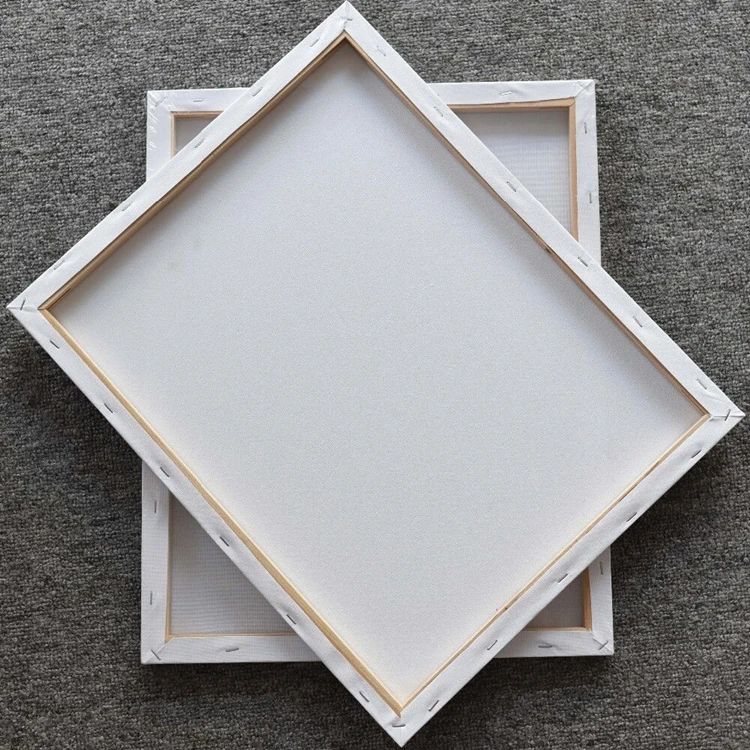 Oem 280g Cotton Blank Canvas Wooden Picture Frame Various Sizes Of Artist Painting Stretched
