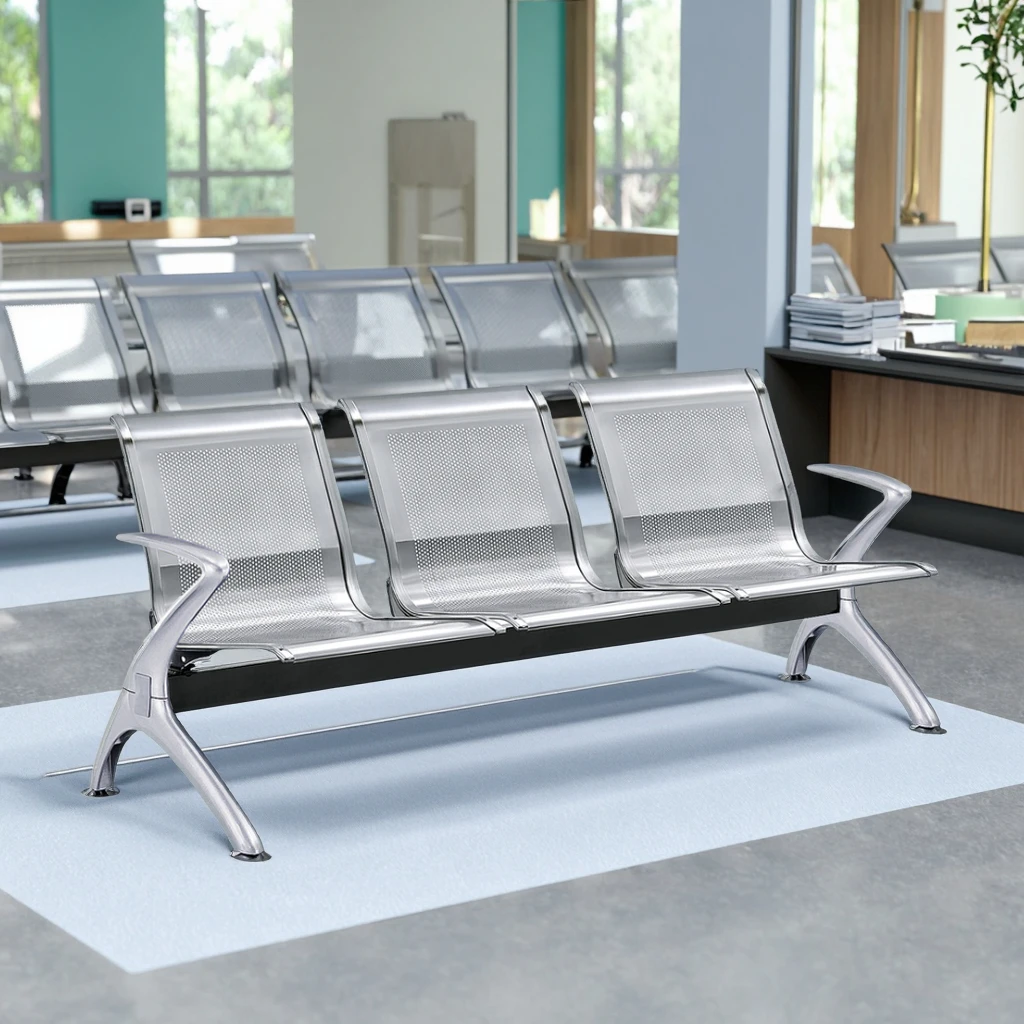 Stainless Steel Healthcare Chairs with Sanitary Edge for Medical Facilities 3