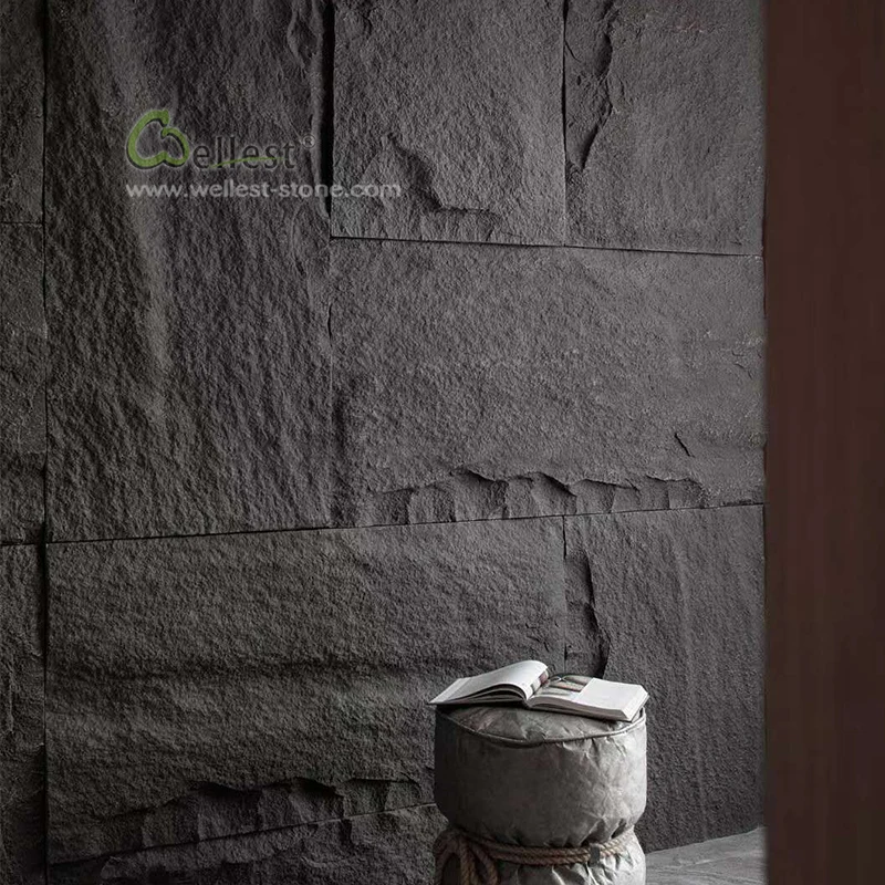 Light Weight PU Large Faux Stone Rock 3d Sound Proof Wall Panels for House Decoration