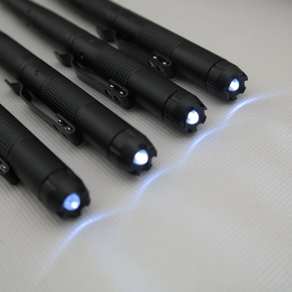 Cool Black Edc Survival Tactical Selfdefense Pen Led Tactical