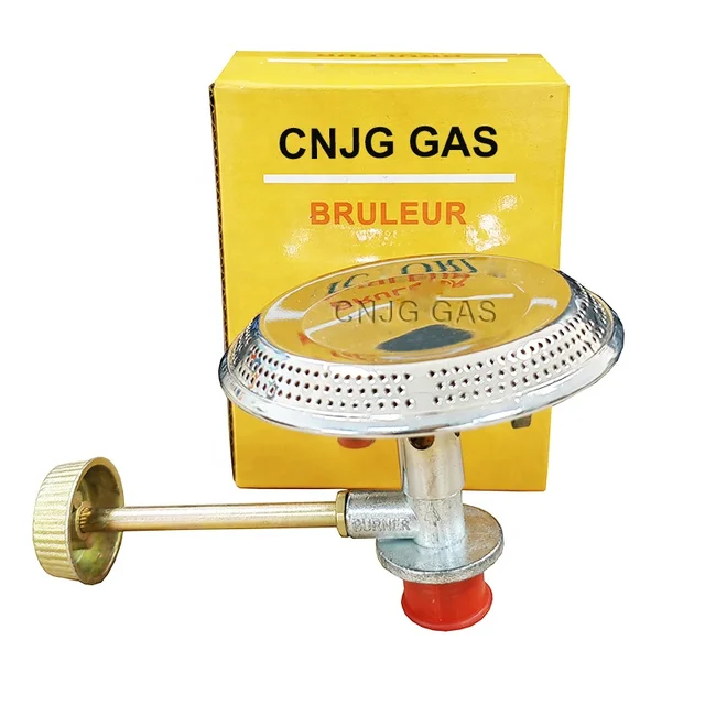 JG Outdoor BBQ Small Gas Burners For 6kg Cylinder Cooking Single Burner Gas Stove Portable Kitchen Mini Gas Burner and Valve