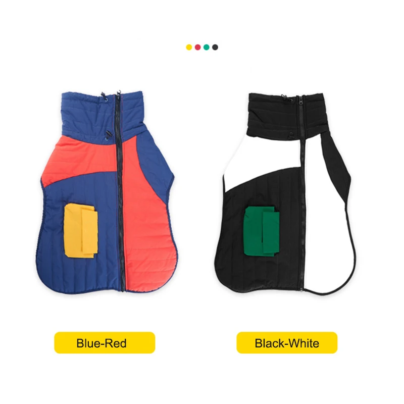 Clothes For Large Dogs Winter Warm Big Dog Vest Jacket Coat Waterproof Pet Dog Outfits French Bulldog Greyhound Doberman Clothes