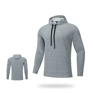Custom Logo Casual Running Pullover Mens Hoodies Workout Sports Clothing Active Training Wear Sweatshirts