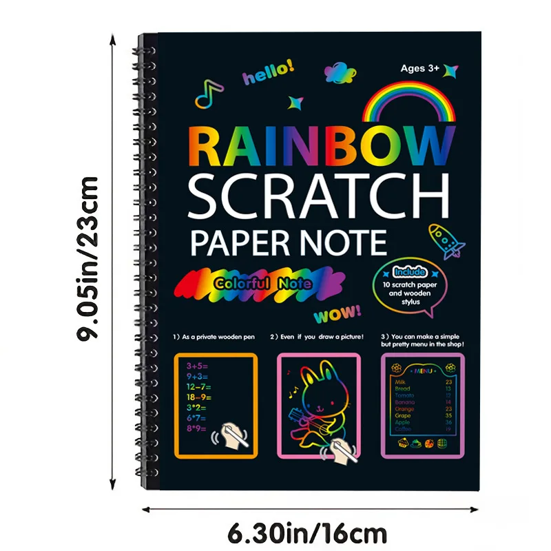 超特急 アロハ スクラッチ ブックレット Scratch Art Books - Creative Fun for Kids & Adults