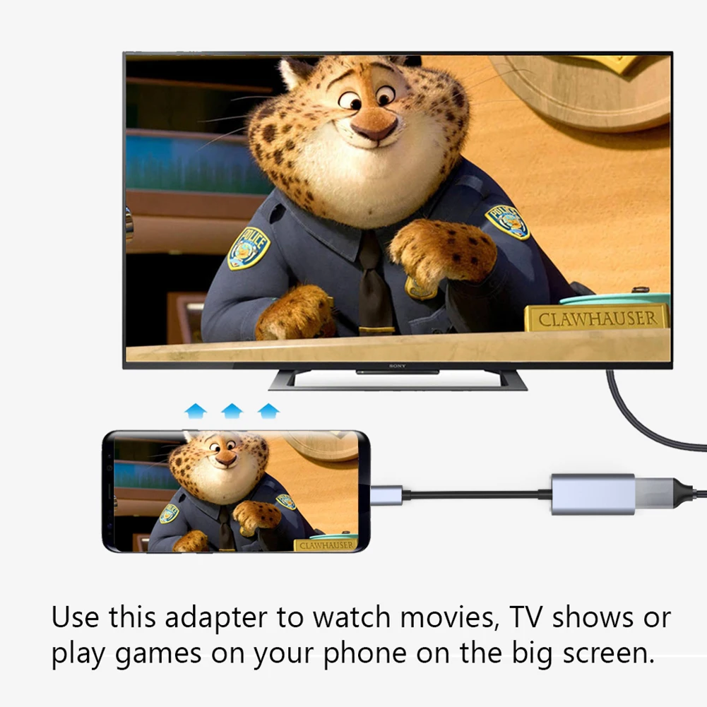 
4K USB Type C USB 3,1 USB-C Type-c к HDMI-совместимый адаптер кабеля HD для ноутбука 