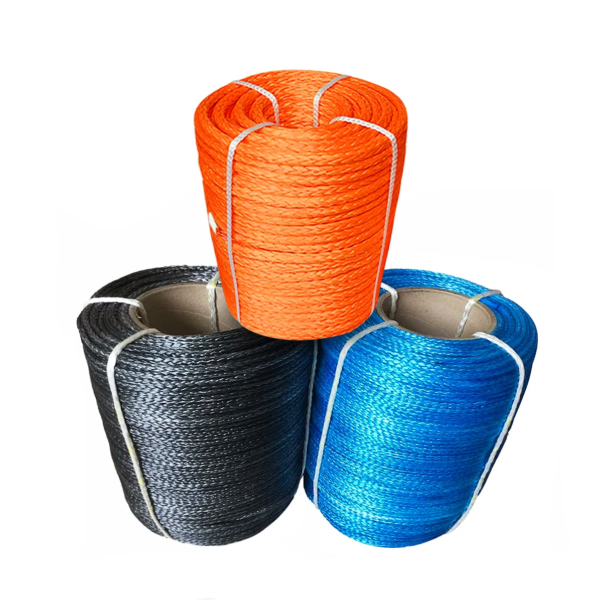 Material de fil UHMWPE Remolc de corda trenada de 12 fils