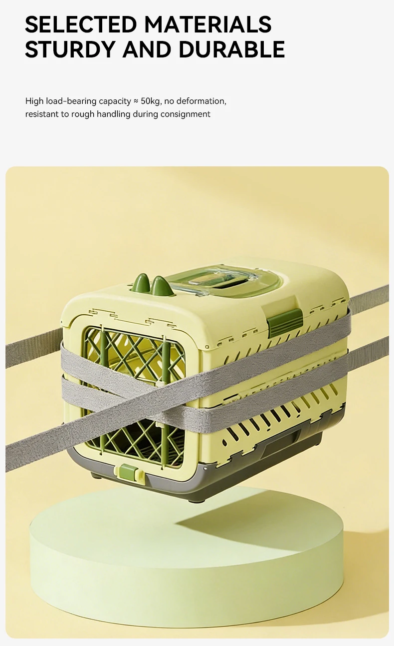 Foldable Large Pet Carrier Portable Travel Cat Dog Crate Airline Approved Pet Transport Box details