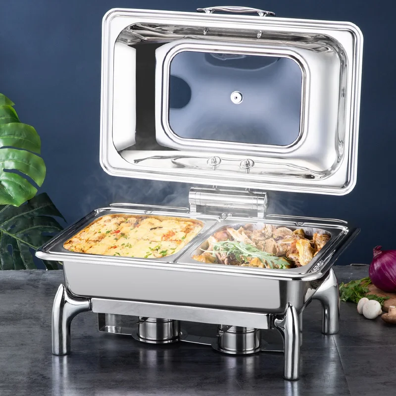 Daosheng Supply Restaurant Supplies Luxury Modern Roll Top Glass Lid