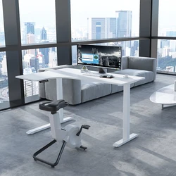 Смарт офисные столы роскошный эргономичный исполнительный стоящий стол с регулируемой высотой двухмоторный Электрический сидячий стол