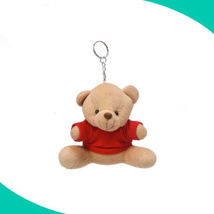 Wholesale T-Shirt Bear Keyring - Custom Plush Bear Keychain