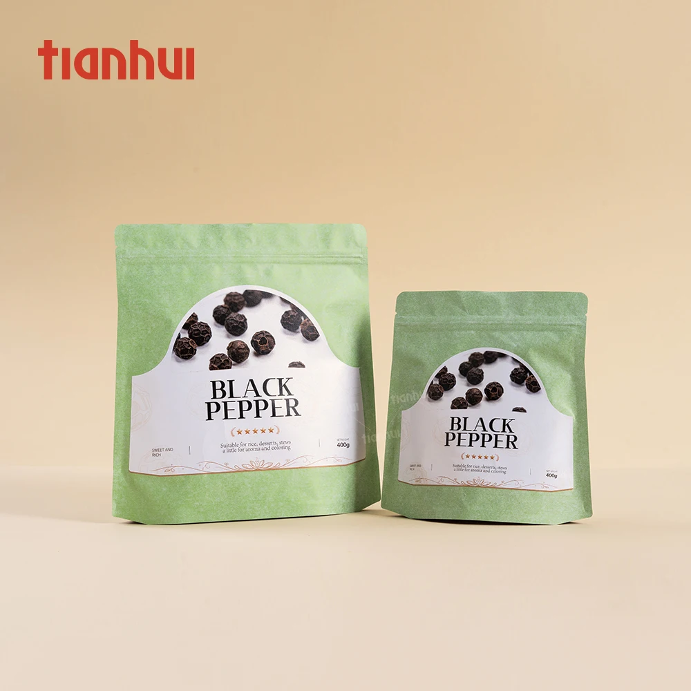 Tianhui Stand up Pouch Wholesale Aluminium Foil Cotton Paper Tea Bags for Loose Spices Herbs Infusions Fillable