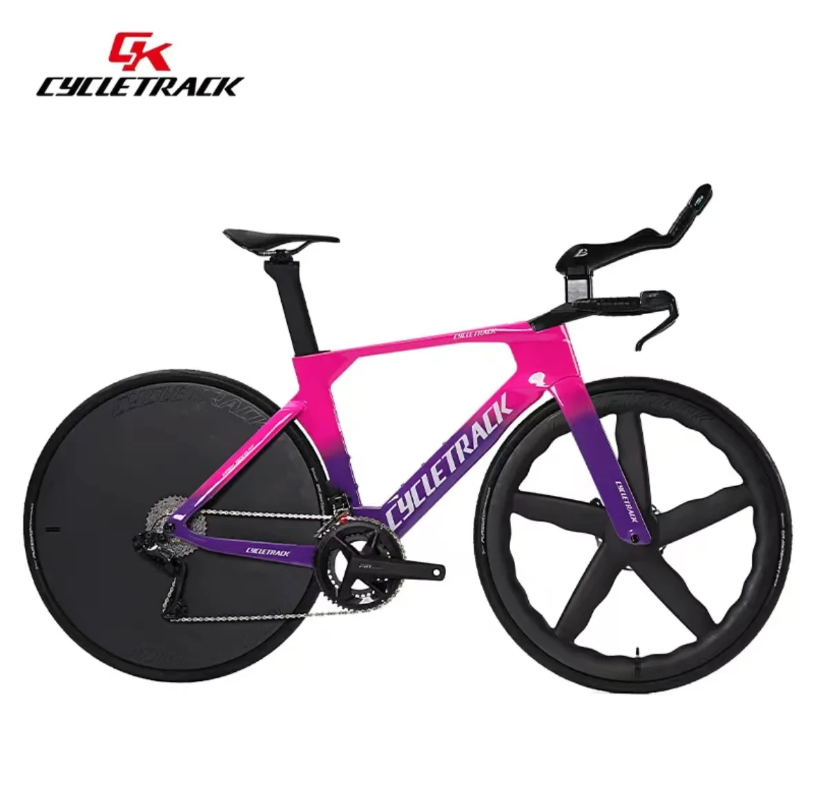 Cycletrack Time Carbonfaser TT Rennrad Triathlon Zeitfahrrad