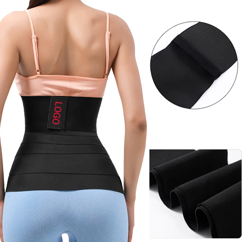 Custom Logo Women Postpardum Stomach Belt 13cm Loop Waist Band Seamless Lose product detail 3