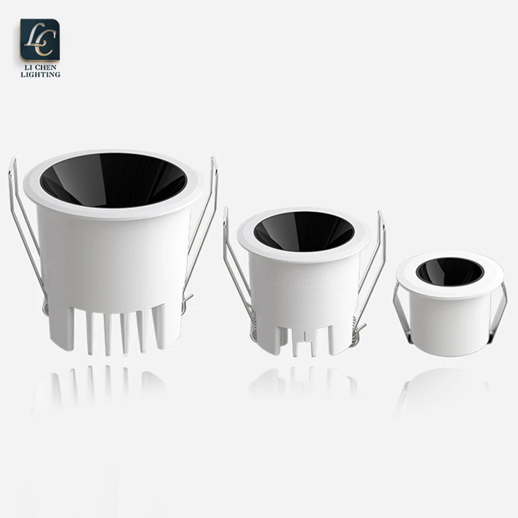 LC1051 New Design Beam Angle Aluminum Hotel Ceiling Spotlight Recessed 3W LED Down Lamp 
