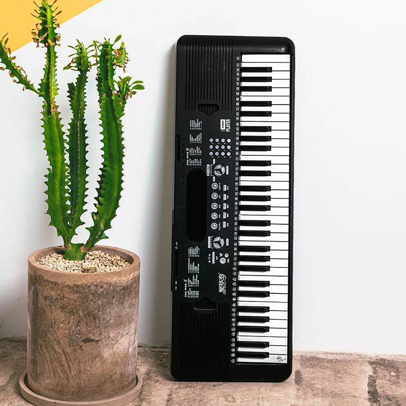 Новинка 2021, популярная музыкальная электронная клавиатура для пианино с микрофоном