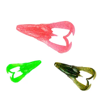 Cheery 15.5g Soft PVC Silicone Frog Lure 90mm Top Water Fishing Bait Artificial Plastic for Marlin 2pcs Per Pack for River – Soft Lure – view 3